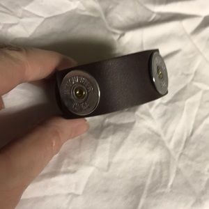 Spent Rounds Brown Leather 12 GA Winchester cuff